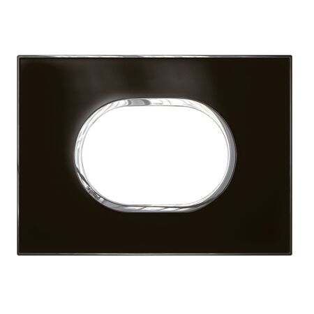 ARTEOR Round 3 Module Horizontal Coverplate Mirror Black