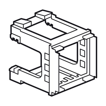 Arteor - 2 module din rail support