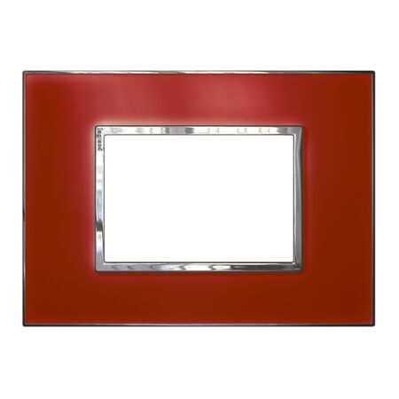 ARTEOR Square 3 Module Horizontal Coverplate Mirror Red