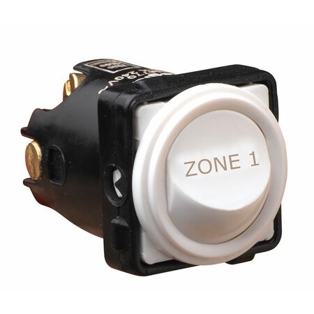 Excel Life - Engraved rocker switch mechanism 2 way 16AX 240V a.c. ZONE1 engraved white