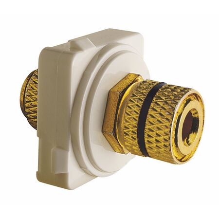 Excel Life - Audio socket/mechanism black banana socket white