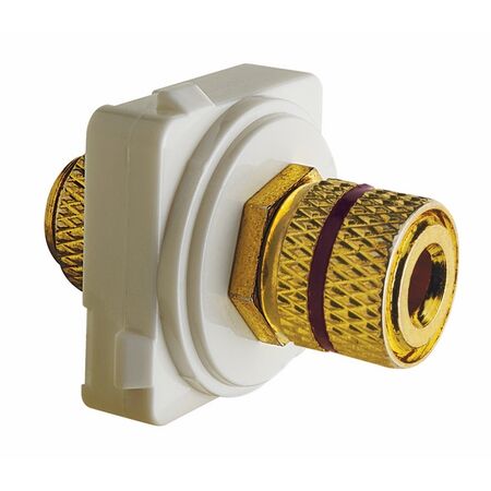 Excel Life - Audio socket/mechanism red banana socket white