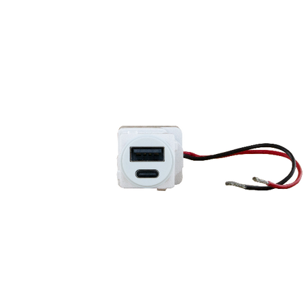 VIVO Type A+C 15W USB Charger Mechanism White