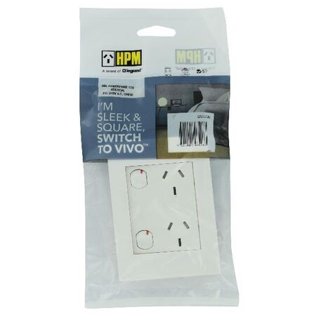 HPM VIVO 10A Vertical Double Power Point White
