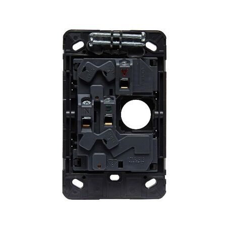 HPM VIVO 10A Vertical Double Power Point with Extra Function Hole Dark Grey
