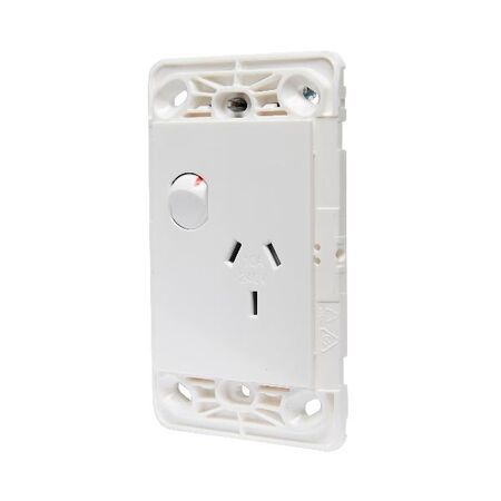 HPM VIVO 10A Vertical Single Power Point White