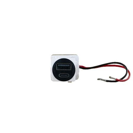 VIVO Type A+C 15W USB Charger Mechanism Black