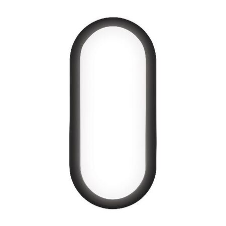 HPM OVALIA 7W 615lm LED Cool White Bunker Light Black