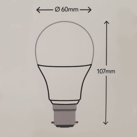 HPM A60 8W 1035lm LED Bayonet Globe Cool White