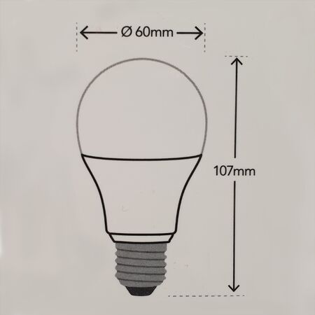 HPM A60 8W 1035lm LED Edison Globe Cool White