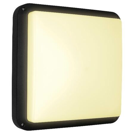 HPM SELENTA 16W 1540lm LED Cool White Bunker Light Black