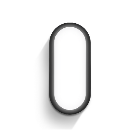 HPM OVALIA 7W 615lm LED Cool White Bunker Light Black