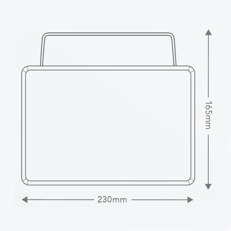HPM BAKRA 13W 1100lm LED Cool White Floodlight Black