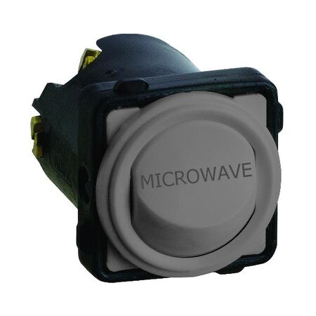 Excel Life - Engraved rocker switch mechanism 2 way 16AX 240V a.c. MICROWAVE engraved urban grey