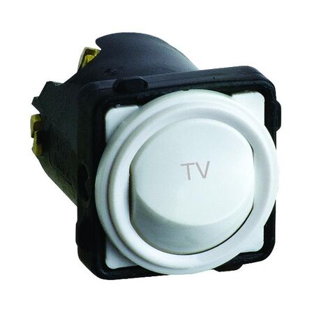 Excel Life - Engraved rocker switch mechanism 16A Engraved TV white