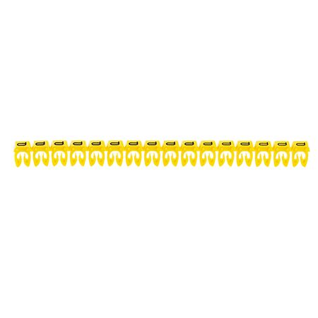 CAB3 - Markers for wiring 4 to 6mm² numbers - colour code 4-6mm² letter Q pack of 300