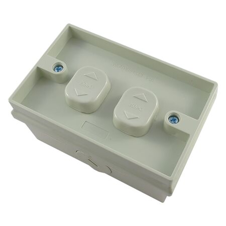 Single Weatherproof Surface Switch 2 Gang