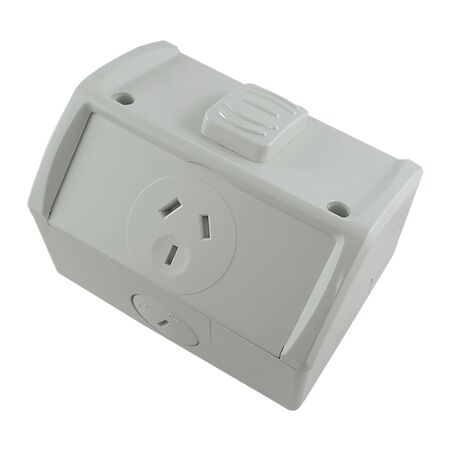 Weatherproof GPO SINGLE 10A – NEW STYLE