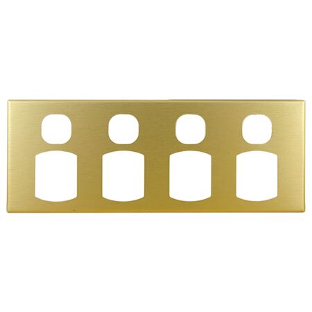 Metal Cover Plate 4 Gang Power Point