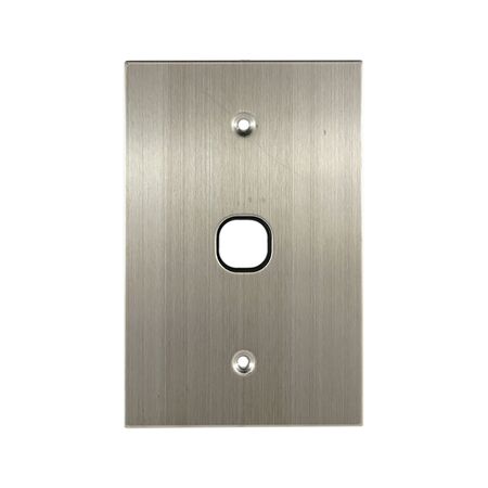 Grid Plate 1 Gang – BLACK