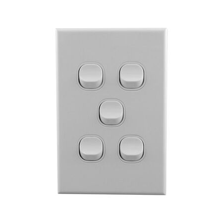 Light Switch 5 Gang – VERTICAL