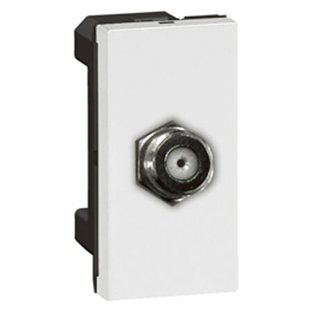 Arteor modular - TV socket F-type cable & pay TV 0-2.4GHz 1 module white