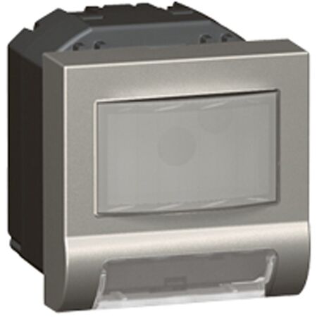 Arteor modular - Electronic device skirting light with IR sensor & alarm 1W 100-230V a.c. 2 module magnesium