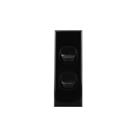 Architrave Switch 2 Gang – BLACK