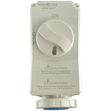 IP67 Combination Switched Socket Outlet Interlock 5 Pin 240V 16A