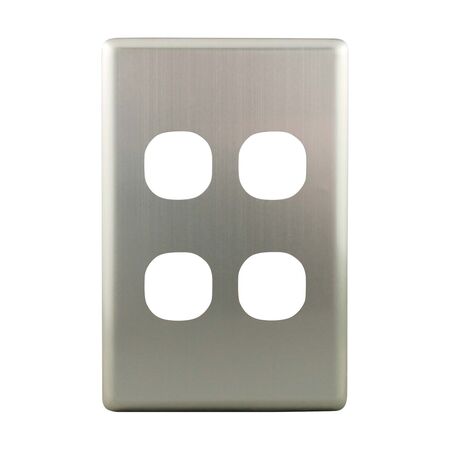 Metal Cover Plate 4 Gang