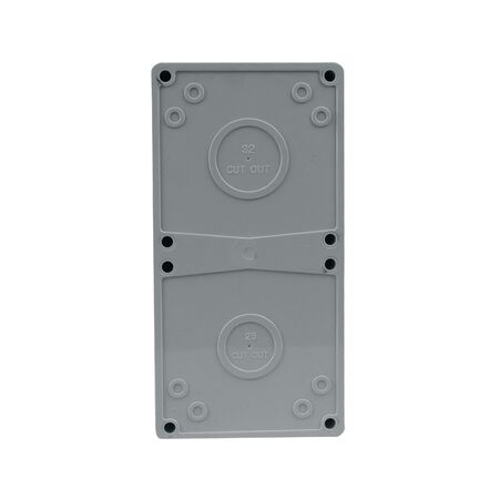 Weatherproof Enclosure 4 Pole IP66 Neon Indicator
