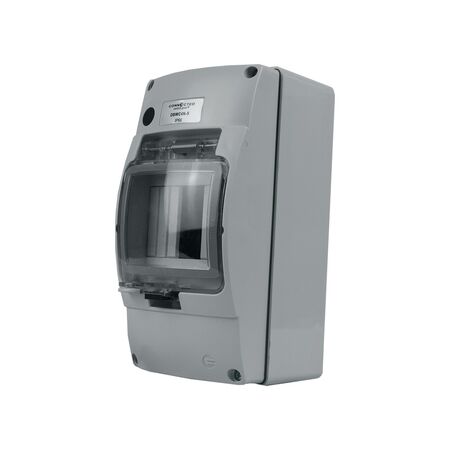 Weatherproof Enclosure 4 Pole IP66 Neon Indicator