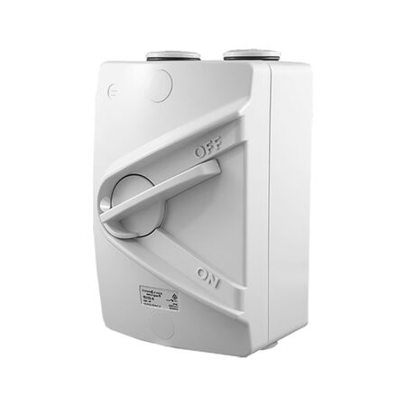 20 Amp Double Pole Isolator 250V AC IP66 Weatherproof