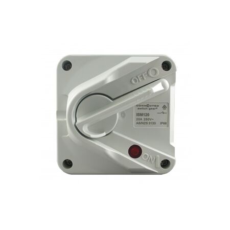 Single Pole Weatherproof Isolator 250V 20A IP66