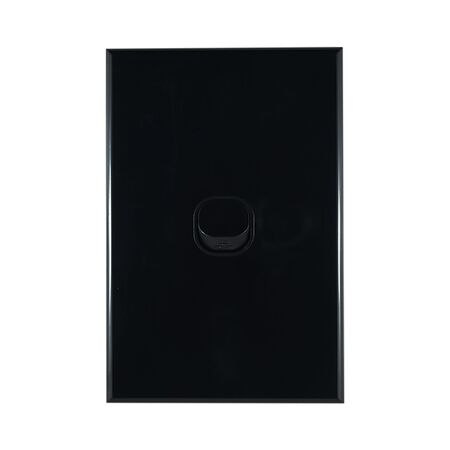 Light Switch 1 Gang – VERTICAL BLACK