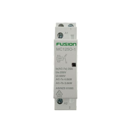 Modular Contactor 1 Pole 250V AC 25A 1 NO