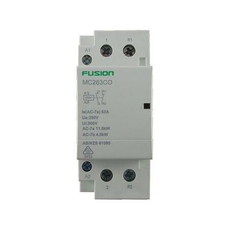 Modular Contactor 2 Pole 250V AC 63A 1NC + 1NO