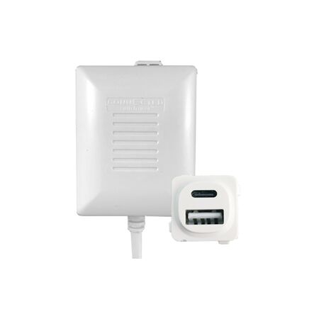 Dual USB Type A+C Charger Mechanism – FAST CHARGE