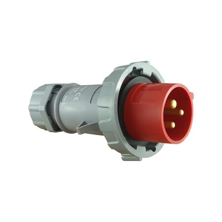 IP67 Plug Straight 3 Pin – 400V 16A
