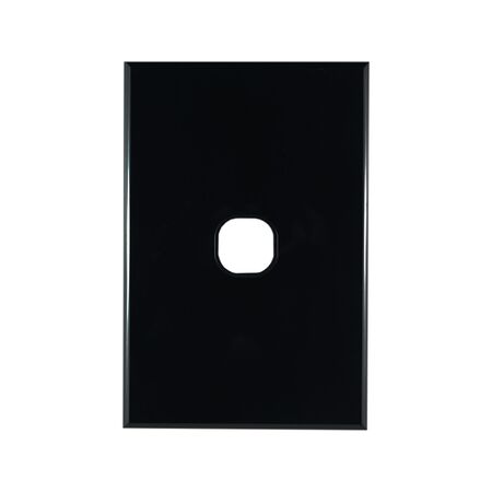 Grid Plate 1 Gang – BLACK