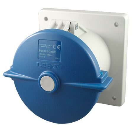 IP67 Panel Socket 3 Pin – 240V 125A