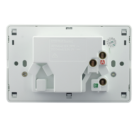 Double Power Point with Dual USB Charger