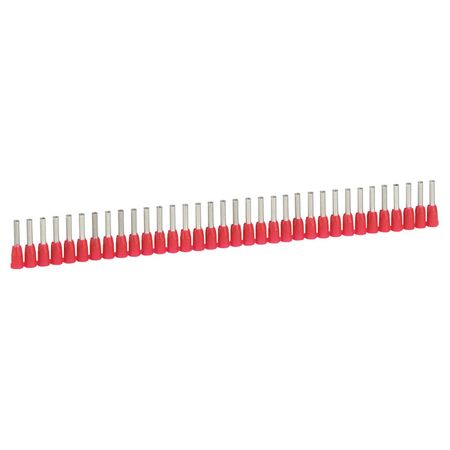Starfix - ferrule with insulating flange single - supplied in strips 1mm² 15mm long red pack of 1000