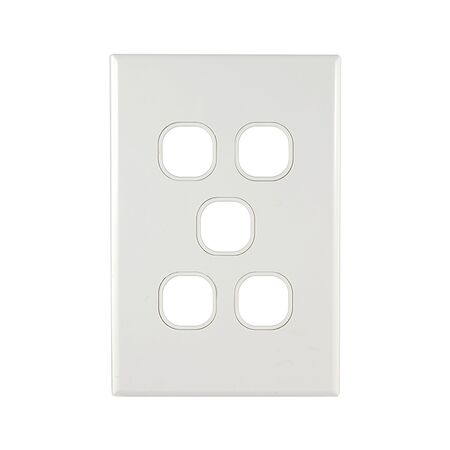Grid Plate 5 Gang