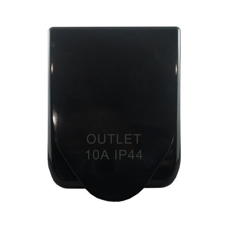 Caravan Outlet Female – 3 Pin 250V AC 10A BLACK