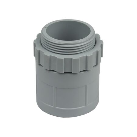 32mm Plain to Screw Adaptor with Lock Nut – Box of 50