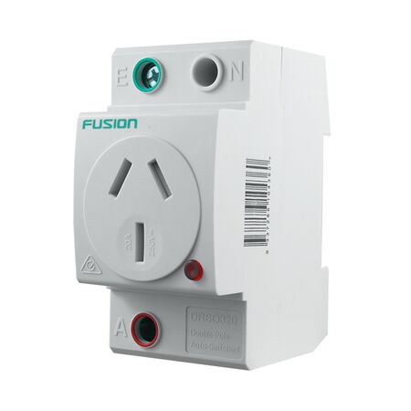 DIN Rail Mount Socket Outlet 20A