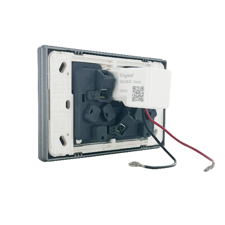 Excel Life Double Powerpoint with Type C+C 15W USB Charger Mechanism Urban Grey