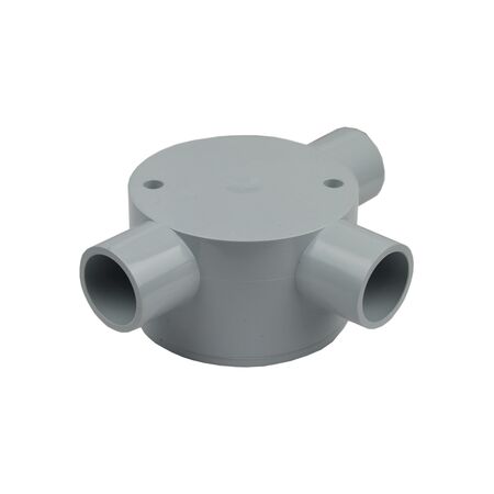 20mm Shallow Junction Box Three Way – Box of 10