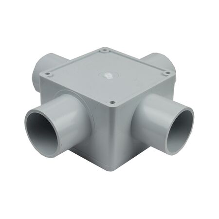 32mm Square Junction Box Four Way